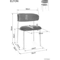 Стул Signal Elton Brego 34 (бежевый/кашемир) - Превью изображения №3 — Интернет-Магазин TECNO.BY