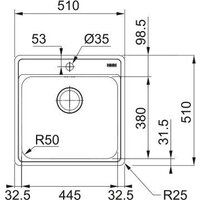 Кухонная мойка Franke BCX 610-51 TL 101.0689.942 (стальной) - Превью изображения №2 — Интернет-Магазин TECNO.BY