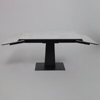 Lepremo AV 2119 МДФ+керамика раздвижной 1200-1800x800 (белый глянцевый Carla Larkin/черный) Image #6