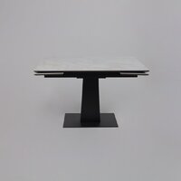 Lepremo AV 2119 МДФ+керамика раздвижной 1200-1800x800 (белый глянцевый Carla Larkin/черный) Image #5