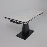 Lepremo AV 2119 МДФ+керамика раздвижной 1200-1800x800 (белый глянцевый Carla Larkin/черный) Image #3