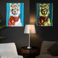 Молли Лама в шарфе 40x50 FHR0592 Image #3