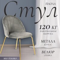 Mio Tesoro Паола DC-125М (серый/золото, G062-38)