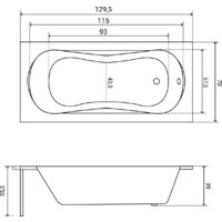 Lauter Sophia 130 21205130 (с ножками и сифоном 21Y11010 хром) Image #35