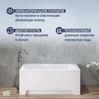 Lauter Sophia 130 21205130 (с ножками и сифоном 21Y11010 хром) Image #6