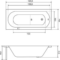 Lauter Haven 170x75 21202007 (с ножками и лицевым черным экраном) Image #22