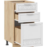 Трия Долорес 1Н4Я3 (дуб крафт золотой/сноу) Image #3