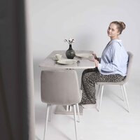 Алвест AV 406-N (бежевый бархат Confetti smoke/белый) Image #2