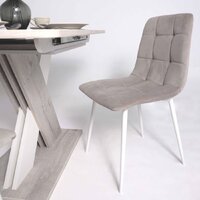 Алвест AV 406-N (бежевый бархат Confetti smoke/белый) Image #3