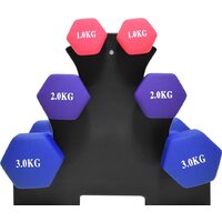 Atlas Sport Fitnes 12 кг с подставкой (2x1кг+2x2кг+2x3кг) Image #2