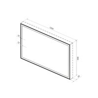 Wellsee Зеркало с фронтальной LED-подсветкой 7 Rays' Spectrum 172201410, 120 х 80 см (с сенсором и регулировкой яркости освещения) Image #9