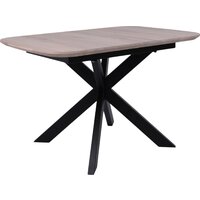 ОКА Вейв 120-160x80x75 (дуб беленый/черный)