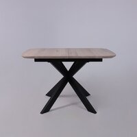 ОКА Вейв 120-160x80x75 (дуб беленый/черный) Image #4