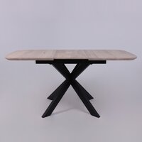 ОКА Вейв 120-160x80x75 (дуб беленый/черный) Image #10