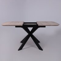 ОКА Вейв 120-160x80x75 (дуб беленый/черный) Image #6