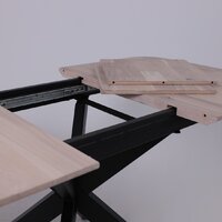 ОКА Вейв 120-160x80x75 (дуб беленый/черный) Image #3