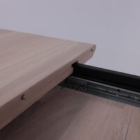 ОКА Вейв 120-160x80x75 (дуб беленый/черный) Image #2