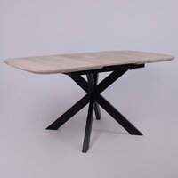 ОКА Вейв 120-160x80x75 (дуб беленый/черный) Image #20