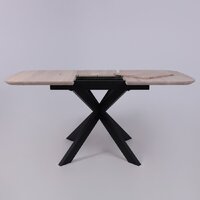 ОКА Вейв 120-160x80x75 (дуб беленый/черный) Image #8