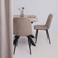 ОКА Вейв 120-160x80x75 (дуб беленый/черный) Image #15