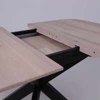 ОКА Вейв 120-160x80x75 (дуб беленый/черный) Image #27