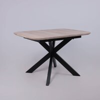ОКА Вейв 120-160x80x75 (дуб беленый/черный) Image #12