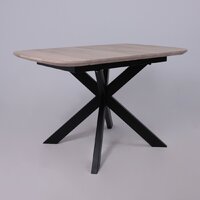 ОКА Вейв 120-160x80x75 (дуб беленый/черный) Image #22