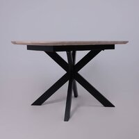 ОКА Вейв 120-160x80x75 (дуб беленый/черный) Image #23