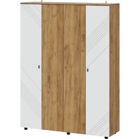 Mio Tesoro Байкал четырехстворчатый (дуб золотистый/белый матовый)