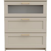 Mio Tesoro Нави 3 ящика 2.15.02.020.19 (кашемир со стеклом) Image #1