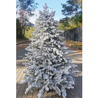 Christmas Tree Ель искусственная литая заснеженная Бревера 2.1 м