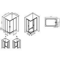 AM.PM X-Joy Square Slide 120x90 W94G-403-12090-ВТ (черный/прозрачное стекло) Image #10