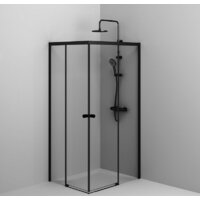 AM.PM X-Joy Square Slide 120x90 W94G-403-12090-ВТ (черный/прозрачное стекло) Image #5