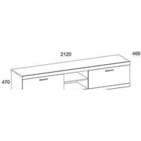 Anrex Oskar RTV 2S2NB Дуб Санремо Image #4