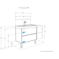  Акватон Тумба под умывальник Сканди 90 1A251901SD010 - Превью изображения №5 — Интернет-Магазин TECNO.BY