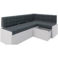 Мебель-АРС Ганновер правый 208x82x133 (велюр серо-синий HB-178 26) Image #5