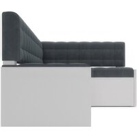 Мебель-АРС Ганновер правый 208x82x133 (велюр серо-синий HB-178 26) Image #3