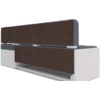 Мебель-АРС Ганновер правый 208x82x133 (велюр серо-синий HB-178 26) Image #4