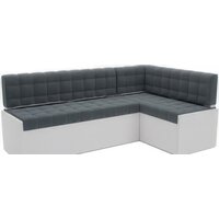 Мебель-АРС Ганновер правый 208x82x133 (велюр серо-синий HB-178 26)