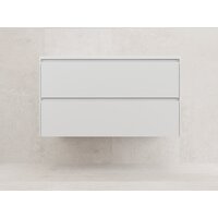 Symbolite Тумба под умывальник Лима 100 Line Plus 2 ящика (подвесная, белый матовый)