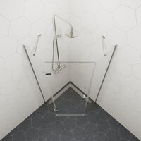 Triton Сигма 100x100 (хром, без поддона) Image #11