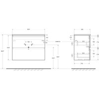  BelBagno Тумба под умывальник UNO-MINI-800-2C-SO-AO - Превью изображения №10 — Интернет-Магазин TECNO.BY