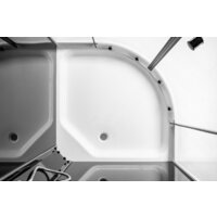 Saniteco SNT-90 90х90 (черный/прозрачное стекло) Image #4