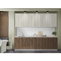 Артём-Мебель Эльза СН-114 без стекла ДСП 2.6м (дуб крафт белый/дуб крафт табачный) Image #2