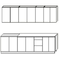 Артём-Мебель Эльза СН-114 без стекла ДСП 2.6м (дуб крафт белый/дуб крафт табачный) Image #6
