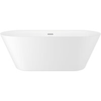 Wellsee Cute Twin R 168x75 23840101R (отдельностоящая ванна белый глянец, экран, ножки, сифон-автомат хром)