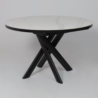 Мамадома Ronaldo-120 раздвижной 120-160 (patagonoa bianco gloss premium cer/черный) Image #7