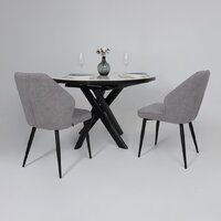 Мамадома Ronaldo-120 раздвижной 120-160 (patagonoa bianco gloss premium cer/черный) Image #4