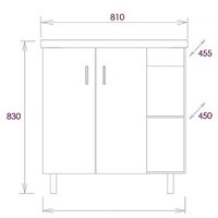 Onika Тумба под умывальник Тимбер 80.10 108046 Image #2