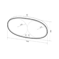 Wellsee Зеркало с фронтальной LED-подсветкой 7 Rays' Spectrum 172202020, 100 x 55 см (с сенсором и регулировкой яркости освещения) Image #9